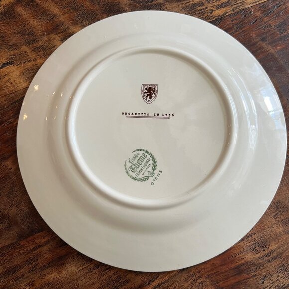 Homer Laughlin Eggshell Theme Plate With The First Congregational Church Design - Picture 4 of 8